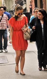 Minka Kelly out about New York City on May 21, 2011 