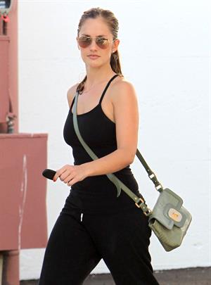 Minka Kelly walking to her car in Hollywood on July 5, 2012