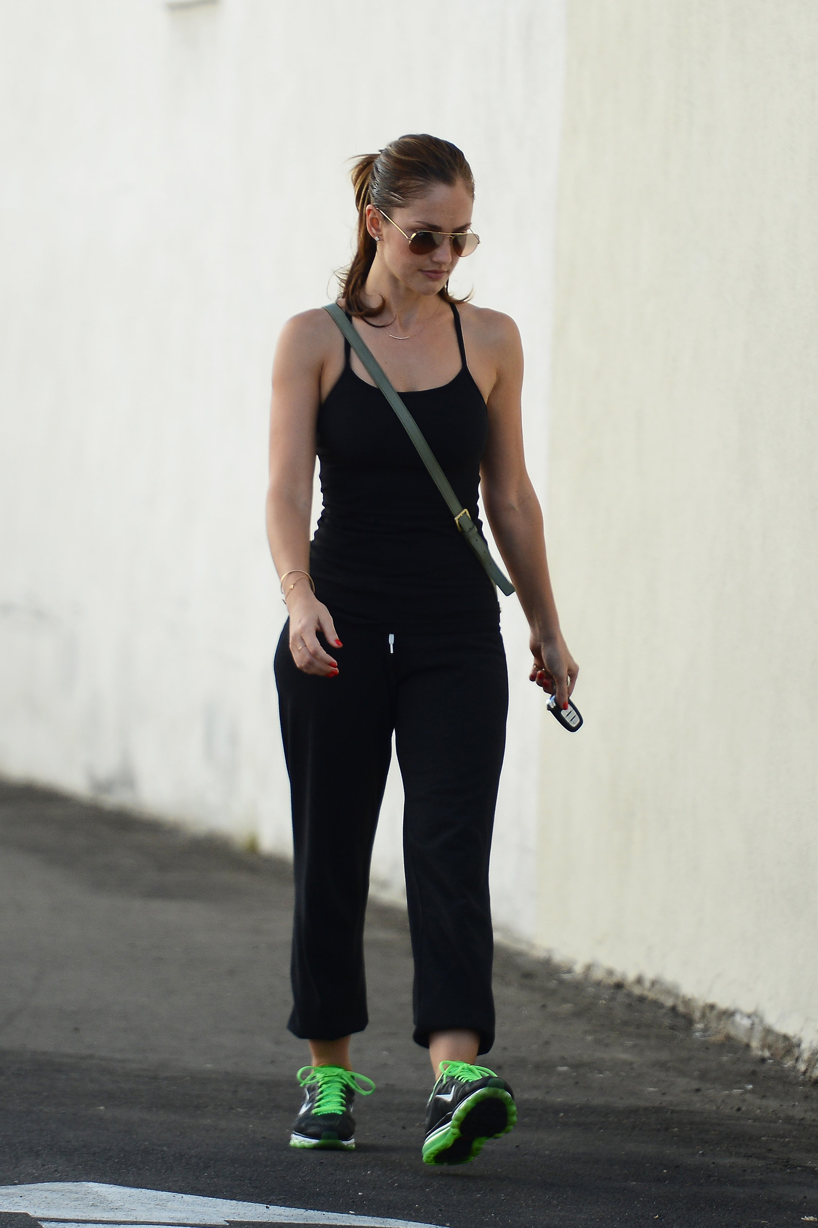 Minka Kelly walking to her car in Hollywood on July 5, 2012