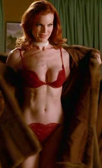Marcia Cross in lingerie