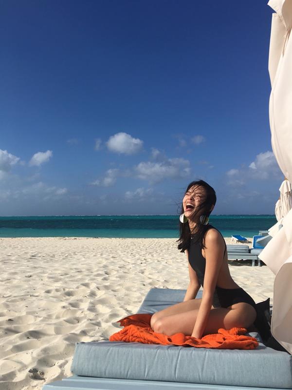 Xiao Wen Ju in a bikini