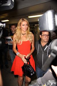 Paris Hilton enjoys a night out with her boyfriend in Beverly Hills on June 6, 2013