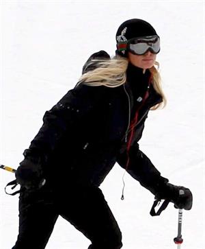 Paris Hilton enjoying a day in the mountains of Aspen December 18, 2012 