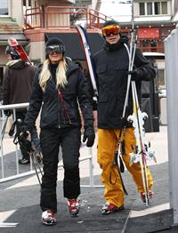 Paris Hilton enjoying a day in the mountains of Aspen December 18, 2012 