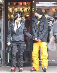 Paris Hilton enjoying a day in the mountains of Aspen December 18, 2012 
