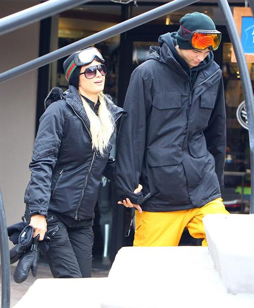 Paris Hilton enjoying a day in the mountains of Aspen December 18, 2012 