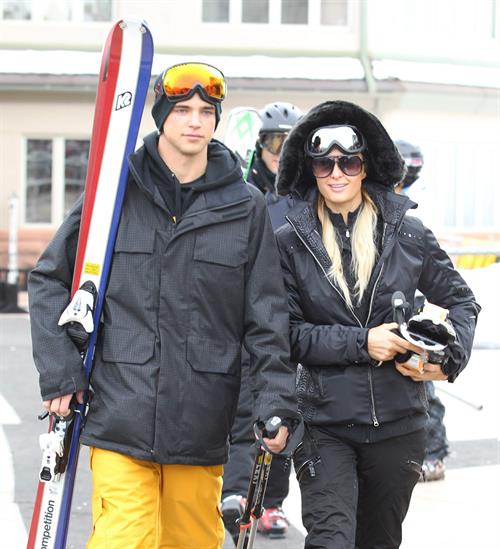 Paris Hilton enjoying a day in the mountains of Aspen December 18, 2012 
