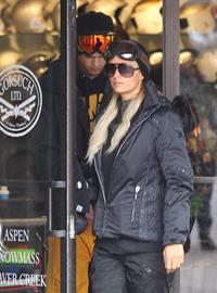 Paris Hilton enjoying a day in the mountains of Aspen December 18, 2012 