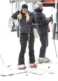 Paris Hilton enjoying a day in the mountains of Aspen December 18, 2012 