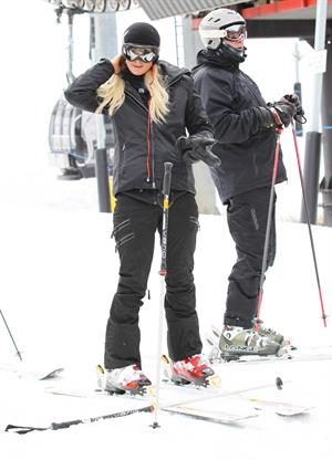 Paris Hilton enjoying a day in the mountains of Aspen December 18, 2012 