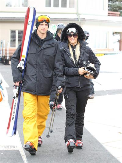 Paris Hilton enjoying a day in the mountains of Aspen December 18, 2012 