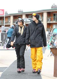 Paris Hilton enjoying a day in the mountains of Aspen December 18, 2012 