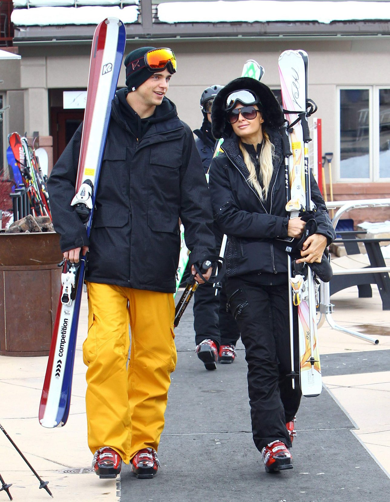 Paris Hilton enjoying a day in the mountains of Aspen December 18, 2012 