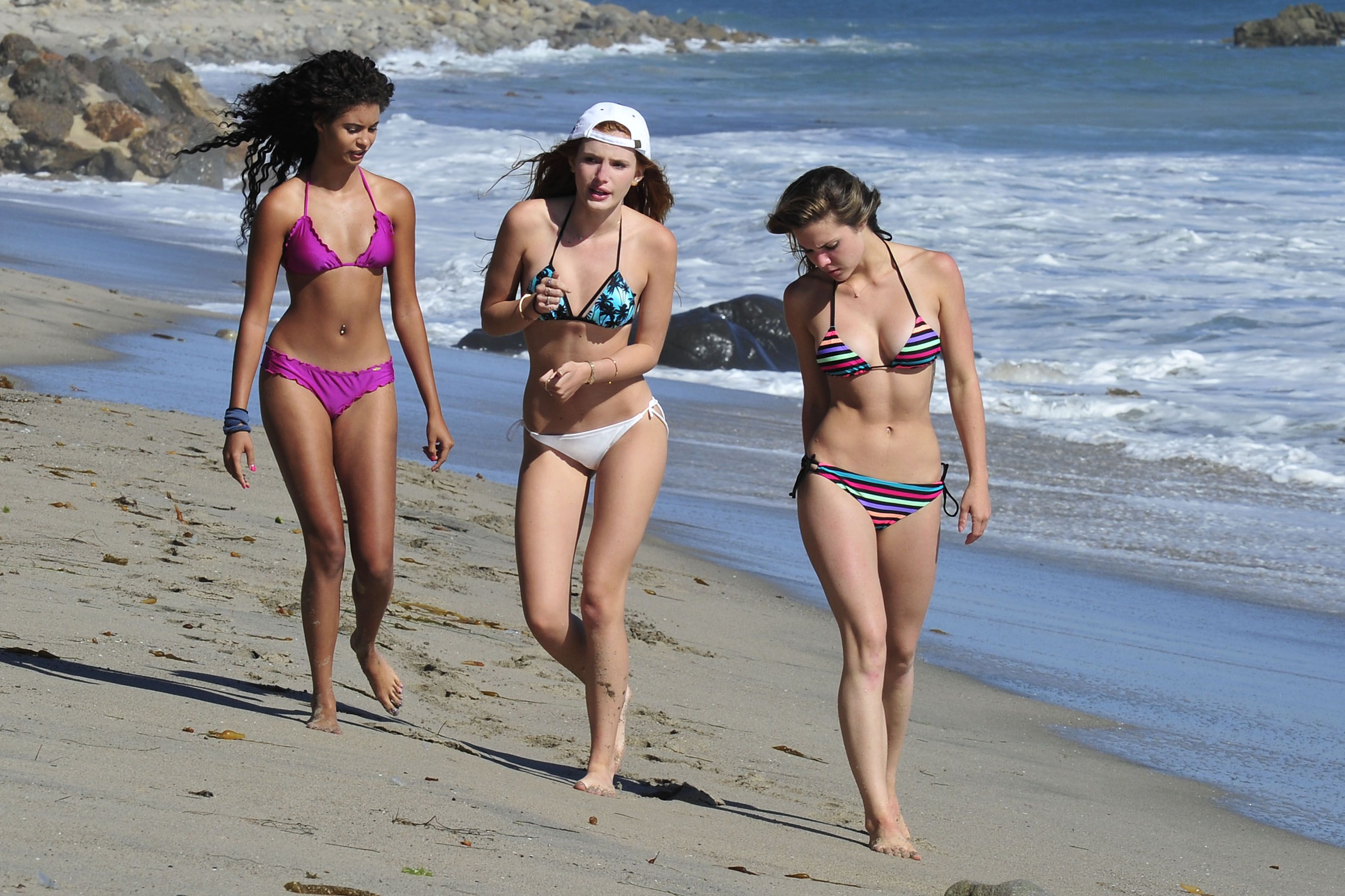 Bella Thorne in a bikini in Malibu on August 18, 2014