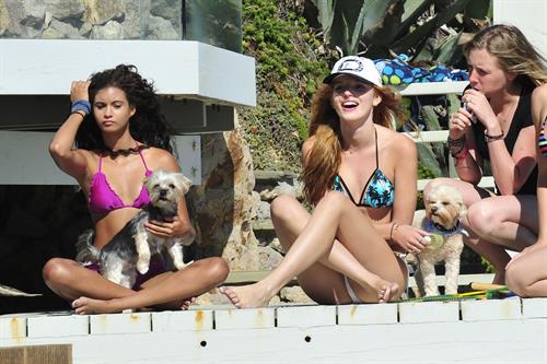 Bella Thorne in a bikini in Malibu on August 18, 2014