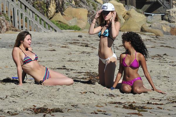 Bella Thorne in a bikini in Malibu on August 18, 2014