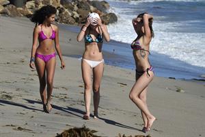 Bella Thorne in a bikini in Malibu on August 18, 2014