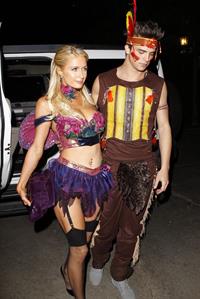 Paris Hilton at the Playboy Mansion Halloween Party in Los Angeles 10/27/12