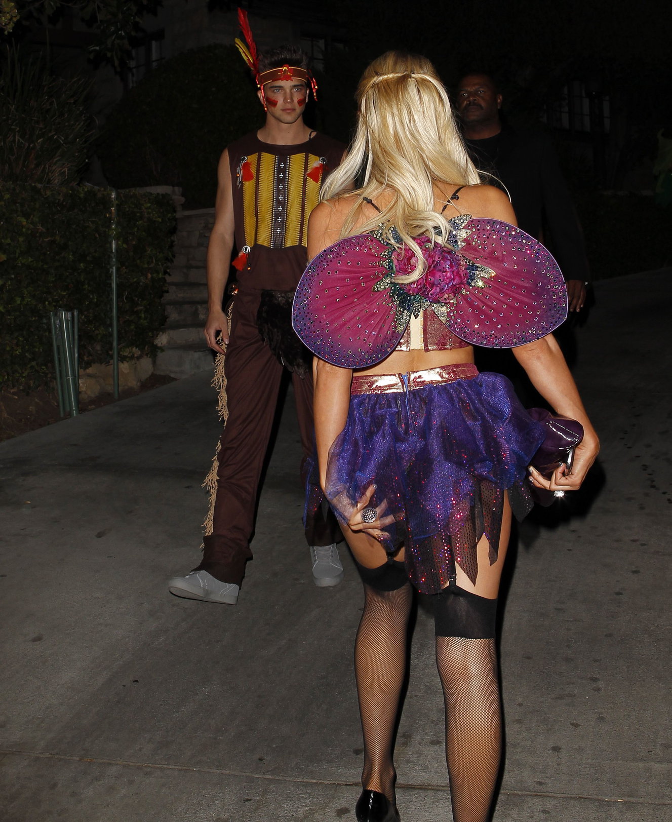 Paris Hilton at the Playboy Mansion Halloween Party in Los Angeles 10/27/12
