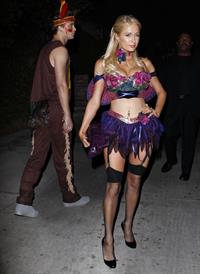 Paris Hilton at the Playboy Mansion Halloween Party in Los Angeles 10/27/12