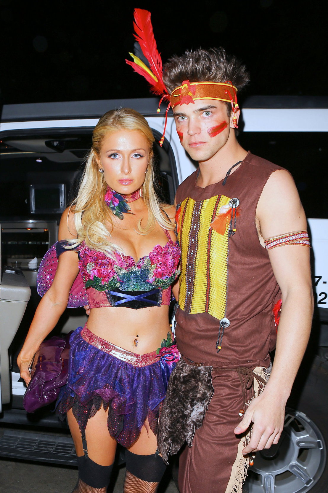 Paris Hilton at the Playboy Mansion Halloween Party in Los Angeles 10/27/12