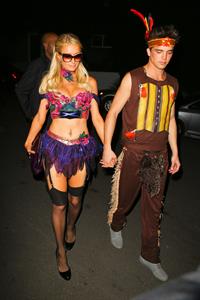 Paris Hilton at the Playboy Mansion Halloween Party in Los Angeles 10/27/12