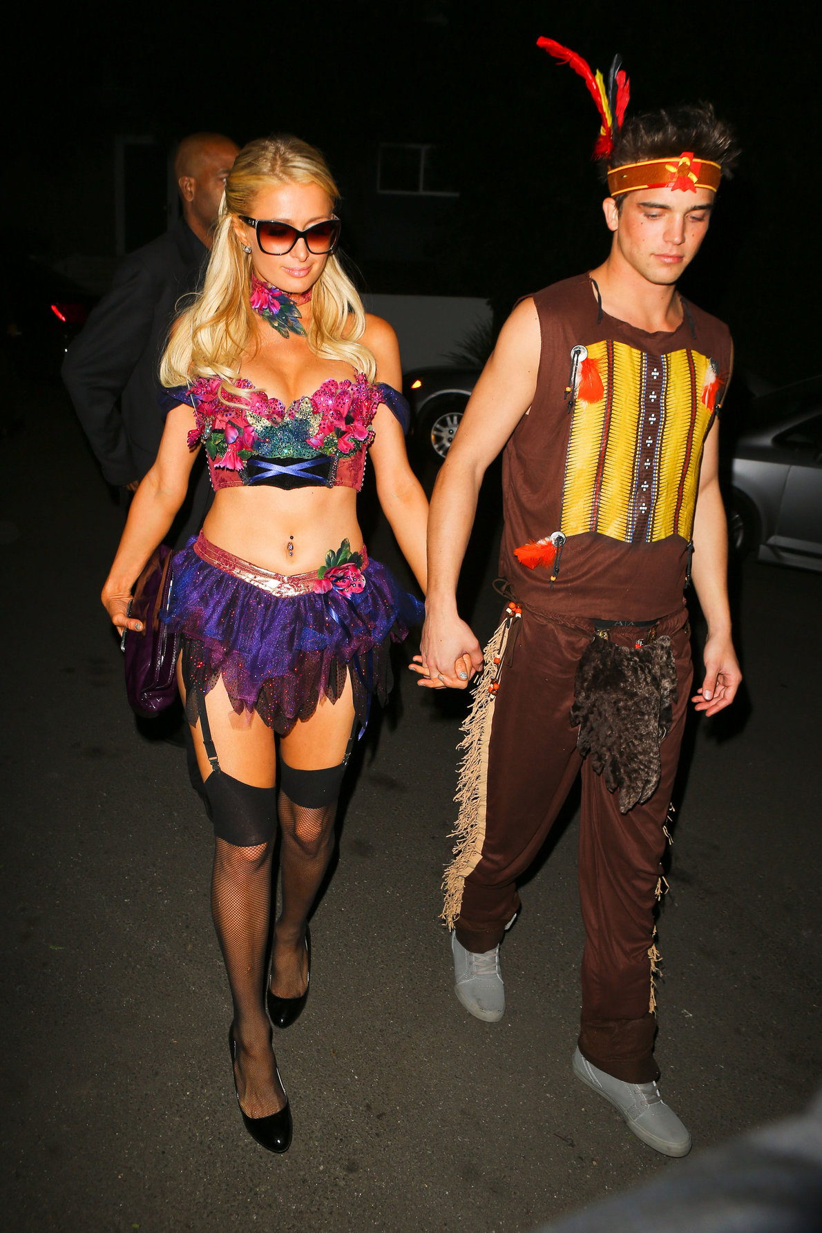 Paris Hilton at the Playboy Mansion Halloween Party in Los Angeles 10/27/12