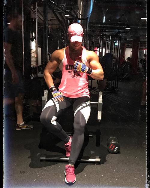 Marie Bouchalova taking a selfie