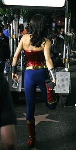 Adrianne Palicki on Wonder Woman set 3/31/2011 