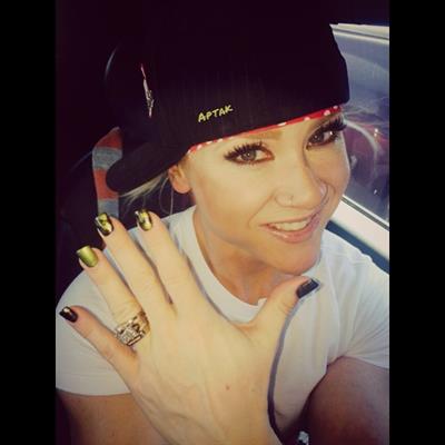 Amanda Michelle Folstad Ptak taking a selfie