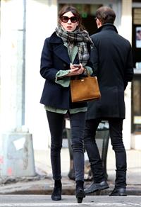 Alexa Chung Peels restaurant in the East Village in NYC, December 20, 2013