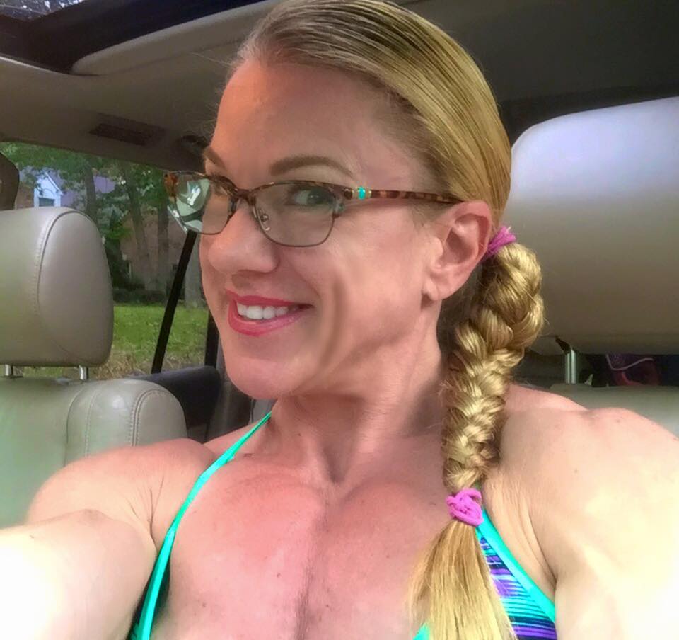 Trisha Smick in a bikini taking a selfie
