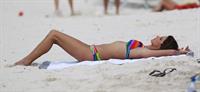 Alessandra Ambrosio in a bikini for a Victoria's Secret photo shoot on July 22, 2010 in St. Barts