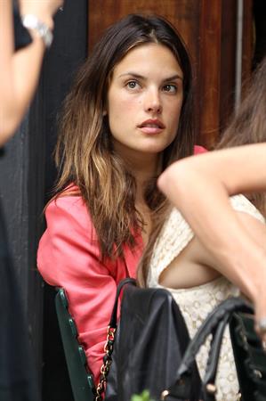 Alessandra Ambrosio Bar Pitti in New York City on June 23, 2011 