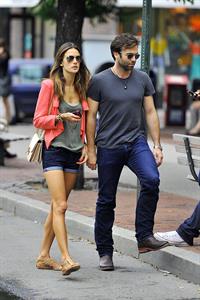 Alessandra Ambrosio Bar Pitti in New York City on June 23, 2011 