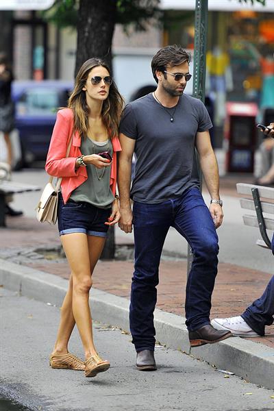 Alessandra Ambrosio Bar Pitti in New York City on June 23, 2011 