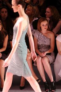 Alexis Bledel Monique Lhuillier Spring 2011 fashion show on September 13, 2010