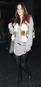 Alessandra Ambrosio arrives at Beso restaurant in West Hollywood on December 3, 2010