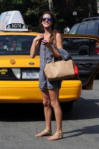 Alessandra Ambrosio AT&T store in New York City on July 16, 2010 