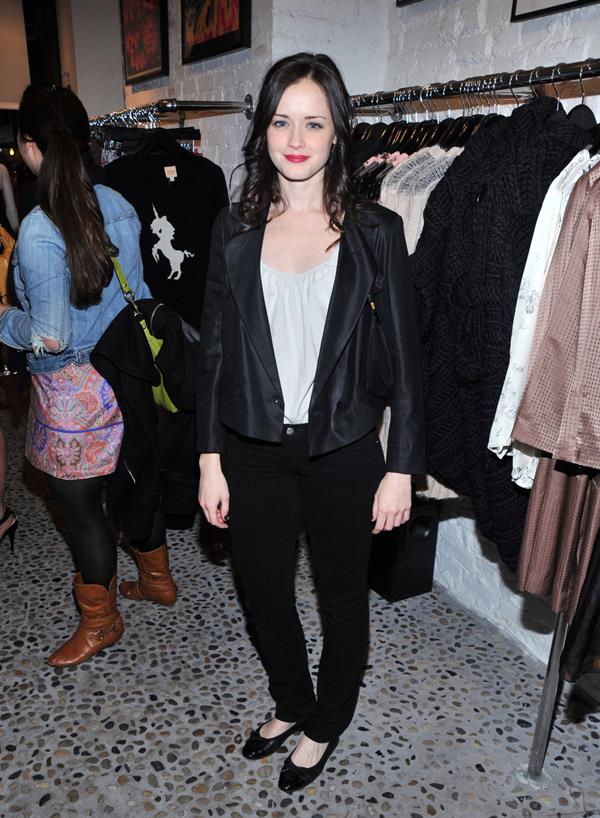 Alexis Bledel Twinkle by Wenlan Pop Up Shop opening night party 