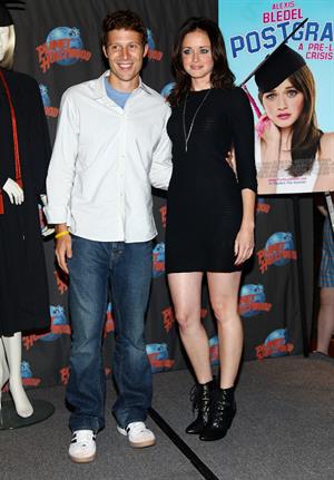 Alexis Bledel to promote Post Grad with a memorabilia donation at Planet Hollywood in New York City