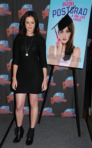 Alexis Bledel to promote Post Grad with a memorabilia donation at Planet Hollywood in New York City