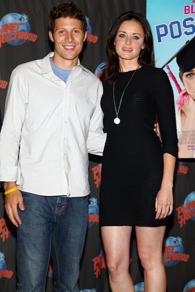 Alexis Bledel to promote Post Grad with a memorabilia donation at Planet Hollywood in New York City