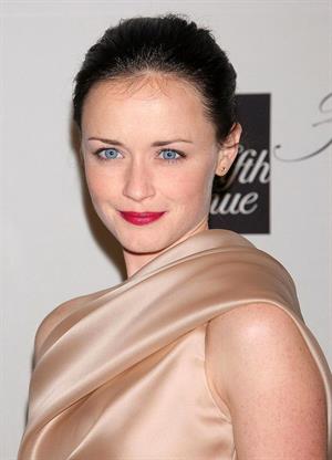 Alexis Bledel launch of the New Designers Floor at Saks Fifth Avenue in New York City 