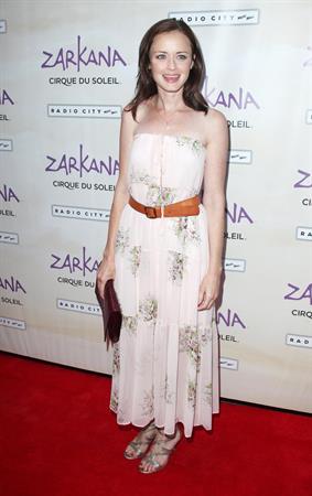 Alexis Bledel Cirque du Soleil Zarkana opening night at Radio City Music Hall in New York on June 29, 2011 