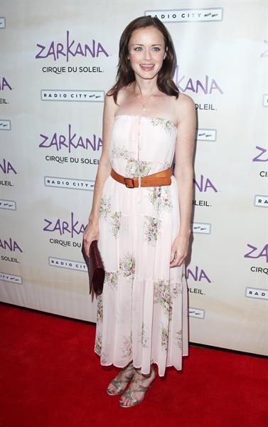 Alexis Bledel Cirque du Soleil Zarkana opening night at Radio City Music Hall in New York on June 29, 2011 