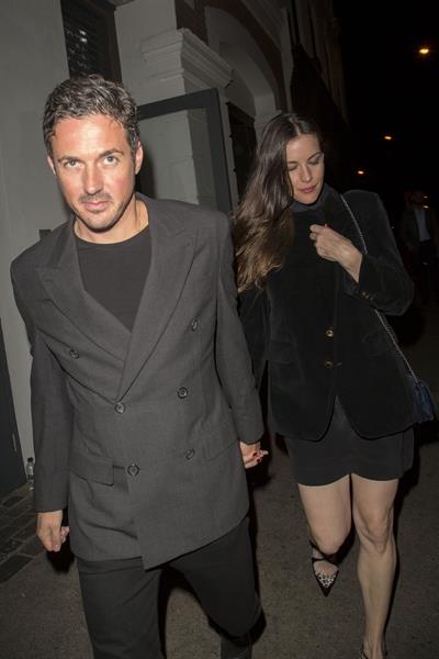 Liv Tyler arrives at Shoreditch House in London August 15, 2014