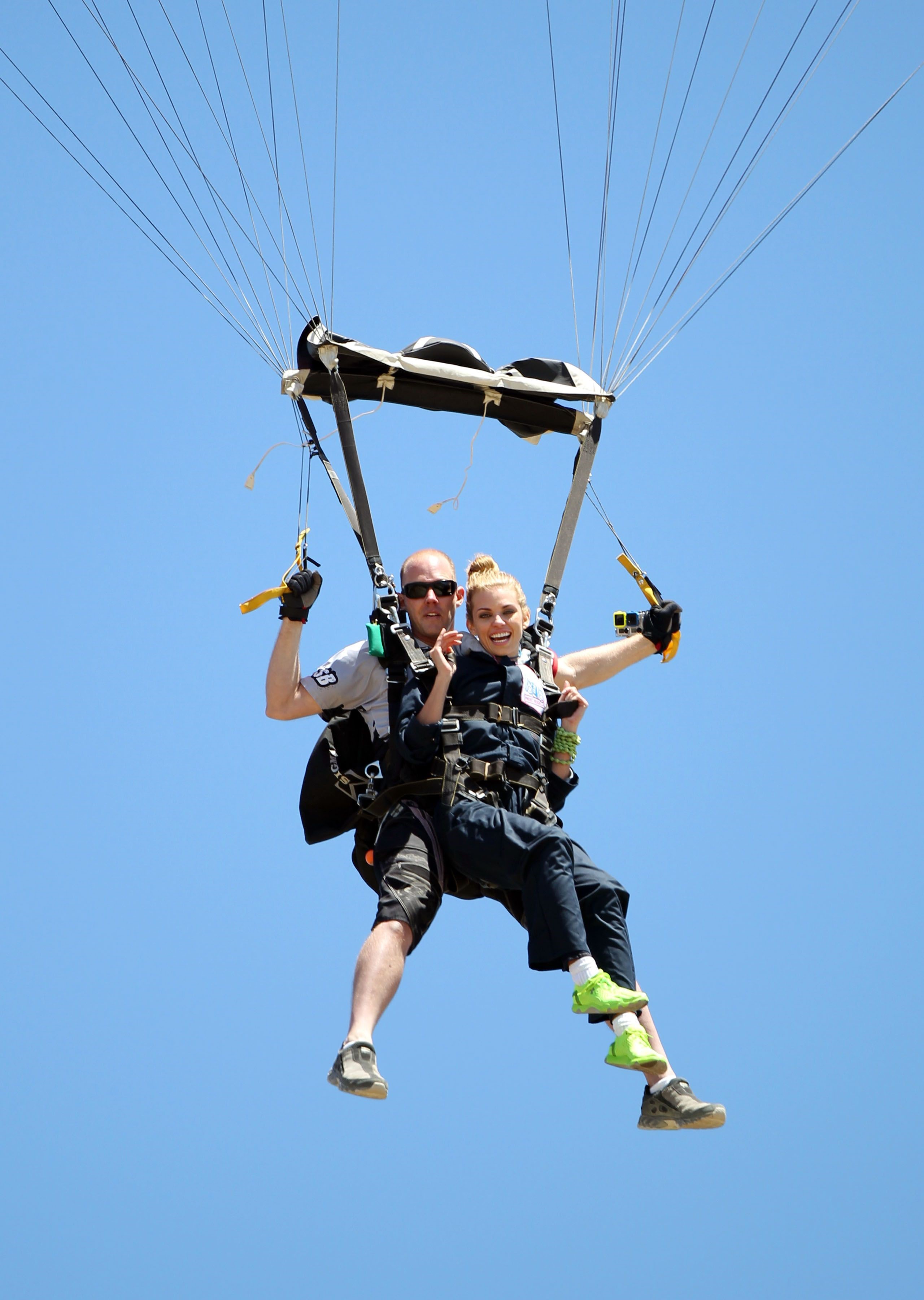 AnnaLynne McCord Pictures AnnaLynne McCord skydives from 18,000 feet at a charity event, Lompoc August 16, 2014