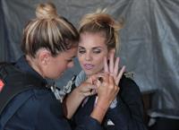 AnnaLynne McCord skydives from 18,000 feet at a charity event, Lompoc August 16, 2014