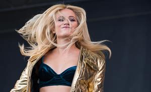 Pixie Lott performing on Day 1 of the V Festival at Hylands Park on August 16, 2014
